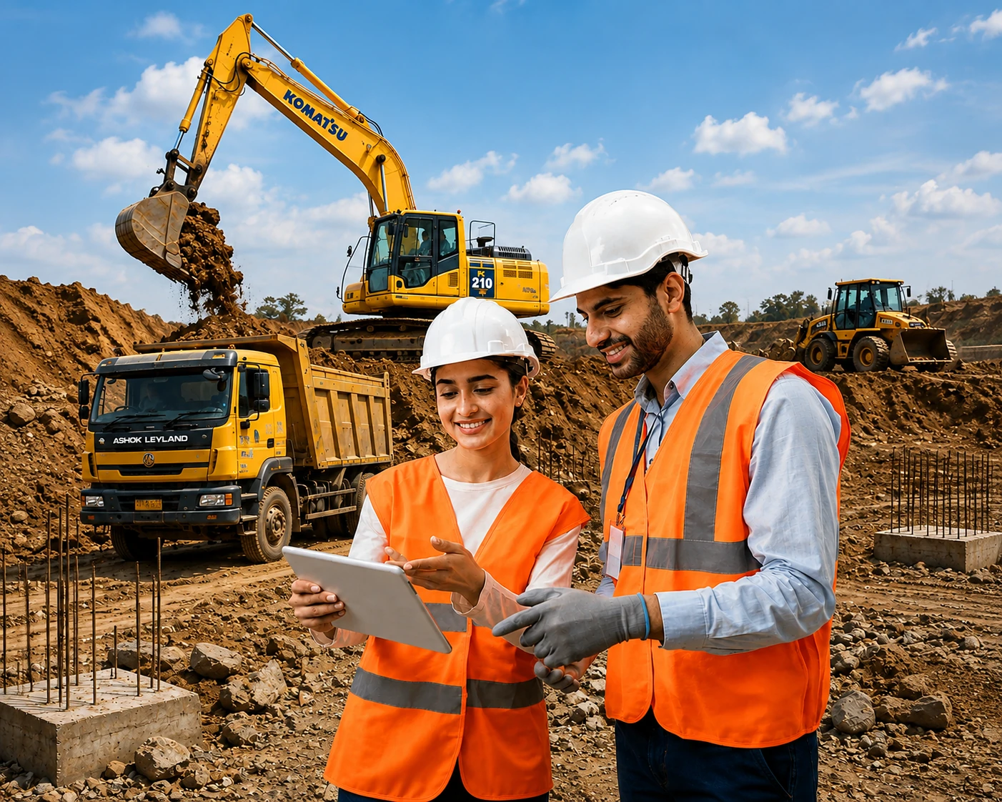 Varalakshmi Civil Works Heavy Equipment Fleet & On-site Engineers